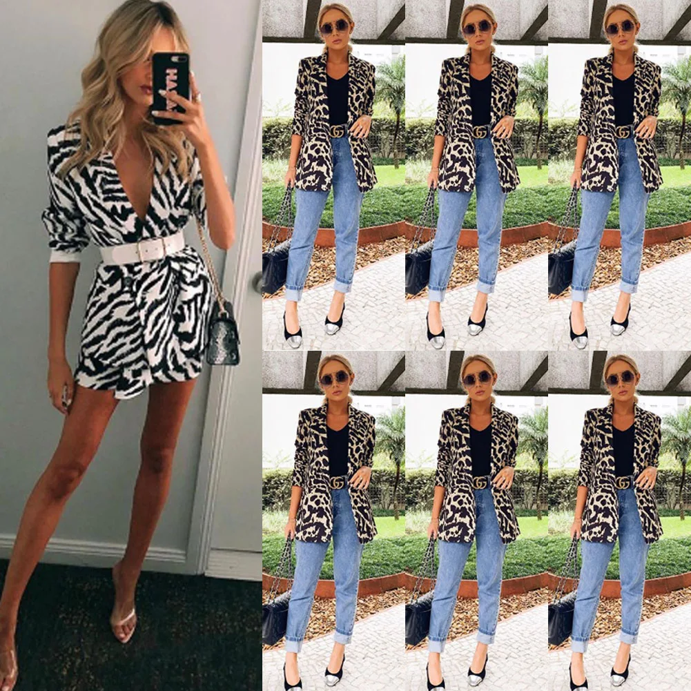 2020 New Fashion Women OL Work Office Lady Blazers Zebra Leopard Print Long Sleeve Casual Blazer Suit Jacket Coat Women Outwear
2020 New Fashion Women OL Work Office Lady Blazers Zebra Leopard Print Long Sleeve Casual Blazer Suit Jacket Coat Women Outwear