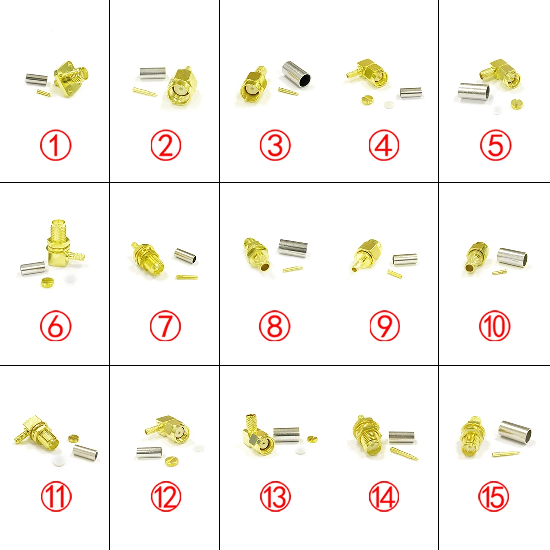 1PC SMA Male/ Female RF Coax Connector For RG316 RG174 RG58 RG142 Cable Straight Right Angle Wire Terminal Wholesale Price
1PC SMA Male/ Female RF Coax Connector For RG316 RG174 RG58 RG142 Cable Straight Right Angle Wire Terminal Wholesale Price