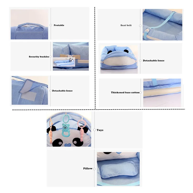 Baby Bed Nest Bebe Cribs Portable Newborn Travel Safe Infant Sleep Pad Net Toy Cotton Cradle Kids Bedding Bumper
Baby Bed Nest Bebe Cribs Portable Newborn Travel Safe Infant Sleep Pad Net Toy Cotton Cradle Kids Bedding Bumper
