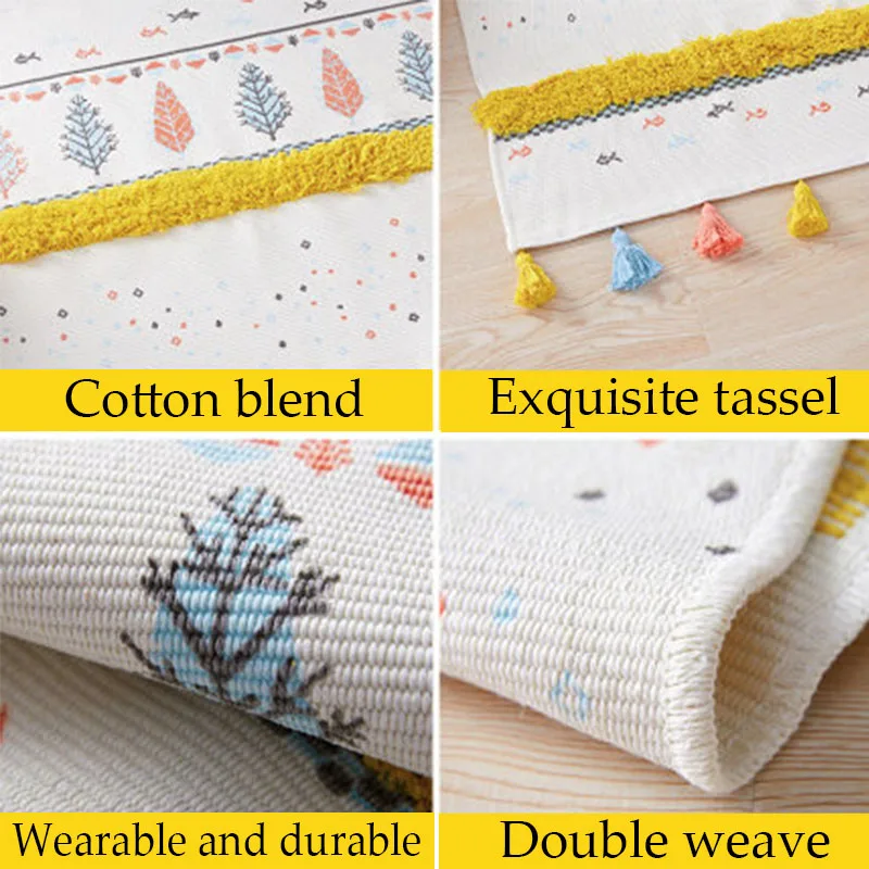 Cotton Soft Tassel Home Carpets for Living Room Bedroom Kid Room Decorate Home Carpet Floor Door Mat Simple Nordic Area Rug Mat
Cotton Soft Tassel Home Carpets for Living Room Bedroom Kid Room Decorate Home Carpet Floor Door Mat Simple Nordic Area Rug Mat