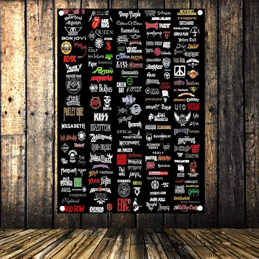 Rock Band Posters Banners & Flags Hip hop\Jazz\Reggae\Heavy Metal Music Poster Tapestry Hanging Painting Background Decor Cloth
Rock Band Posters Banners & Flags Hip hop\Jazz\Reggae\Heavy Metal Music Poster Tapestry Hanging Painting Background Decor Cloth