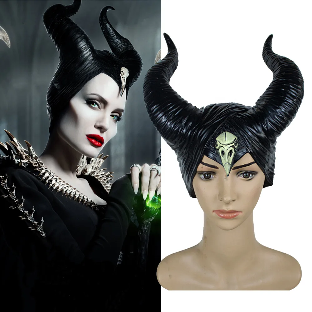 Halloween new style Maleficent:Mistress of Evil Headwear Mask Cosplay Props Unisex Halloween Black Queen Headgear Horns Hat
Halloween new style Maleficent:Mistress of Evil Headwear Mask Cosplay Props Unisex Halloween Black Queen Headgear Horns Hat