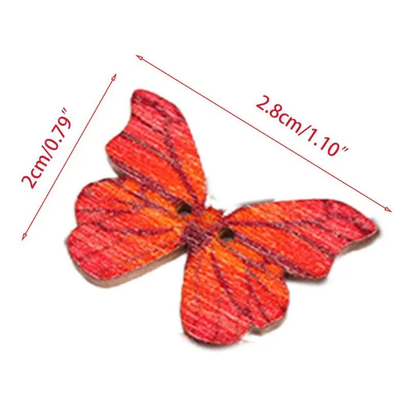 100Pcs/Set 2 Holes Mixed Multicolored Butterfly Wooden Buttons for DIY Sewing Crafts Scrapbooking Clothing Apparel
100Pcs/Set 2 Holes Mixed Multicolored Butterfly Wooden Buttons for DIY Sewing Crafts Scrapbooking Clothing Apparel