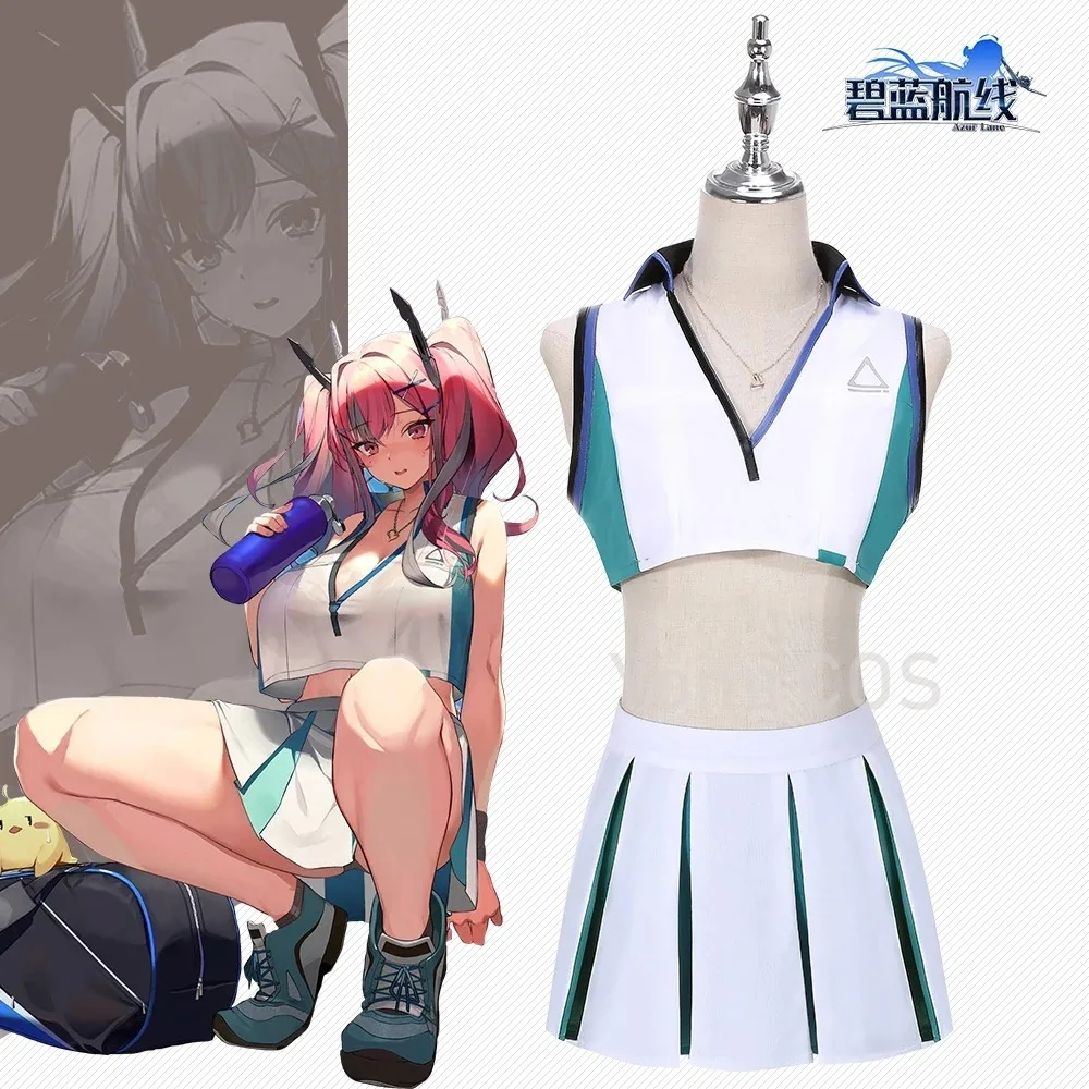 Game Azur Lane Cosplay Costume Formal Dress Female Party Role Play Clothing Uniform Outfits Cheerleader Sexy Suit Summer V-neck
Game Azur Lane Cosplay Costume Formal Dress Female Party Role Play Clothing Uniform Outfits Cheerleader Sexy Suit Summer V-neck