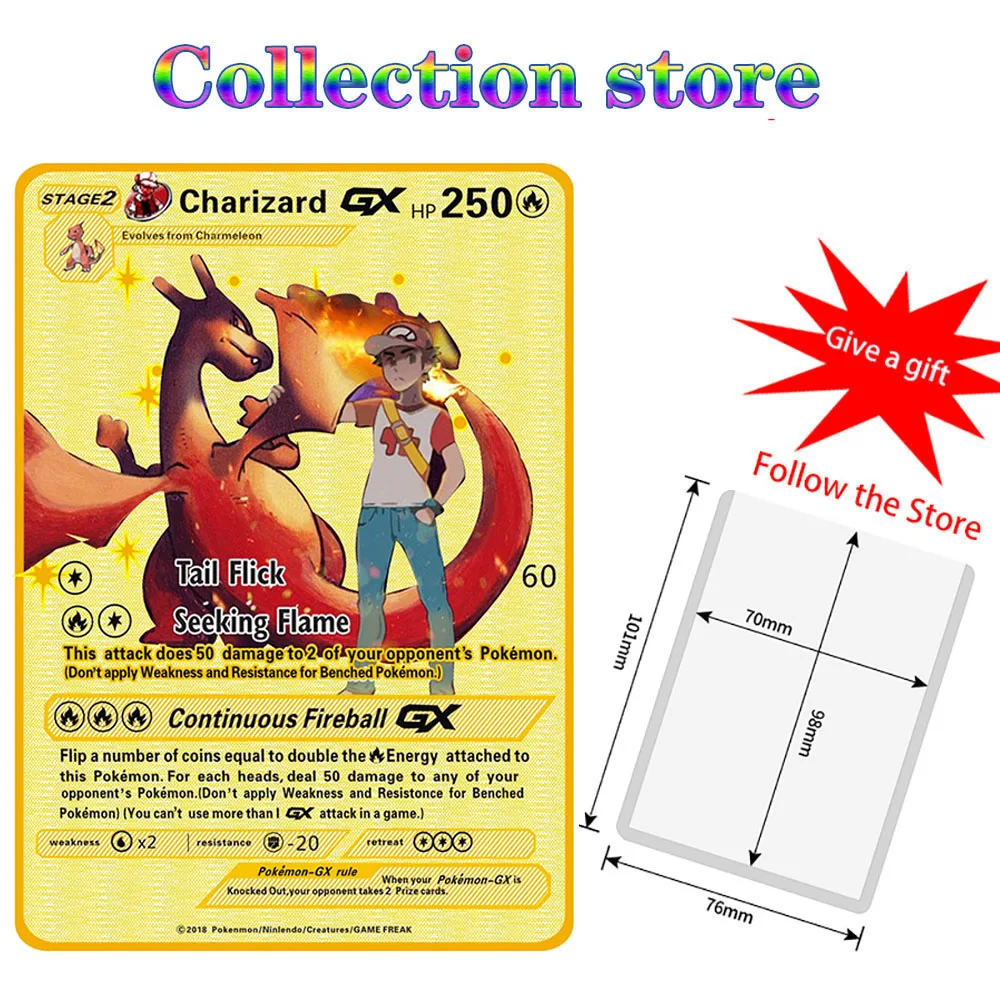 Pokemon Anime Battle Metal Card GX EX Game Collection Anime Cards Anime Game Collection Cards Toys for Children Christmas Gift
Pokemon Anime Battle Metal Card GX EX Game Collection Anime Cards Anime Game Collection Cards Toys for Children Christmas Gift