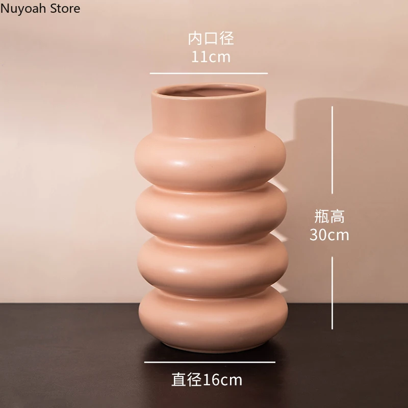 Creative Ceramic Vase Decoration Living Room Dried Flower Flower Arrangement Accessories Countertop Vase Modern Home Decoration
Creative Ceramic Vase Decoration Living Room Dried Flower Flower Arrangement Accessories Countertop Vase Modern Home Decoration