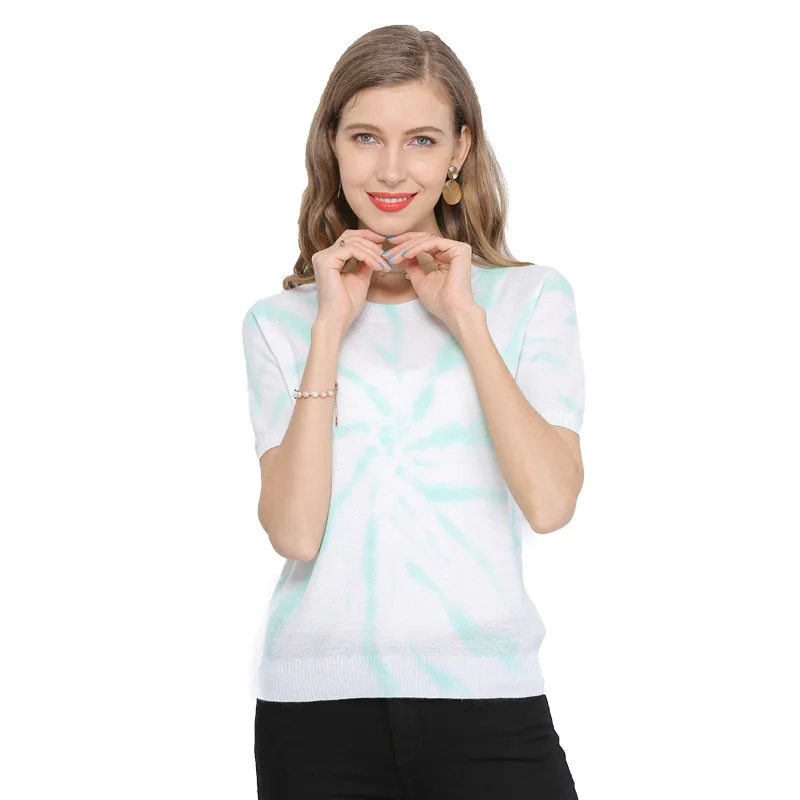 Summer Large Size Women's Short-sleeved Knitwear Versatile Knitted Top Long Sleeve Hot Sell Knitted Fabric Knitting
Summer Large Size Women's Short-sleeved Knitwear Versatile Knitted Top Long Sleeve Hot Sell Knitted Fabric Knitting