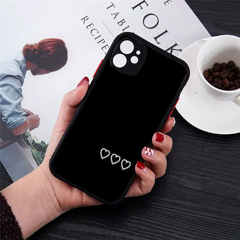 Simple Lines Love Heart black and white Phone Case matte transparent For iphone 7 8 11 12 plus mini x xs xr pro max cover
Simple Lines Love Heart black and white Phone Case matte transparent For iphone 7 8 11 12 plus mini x xs xr pro max cover