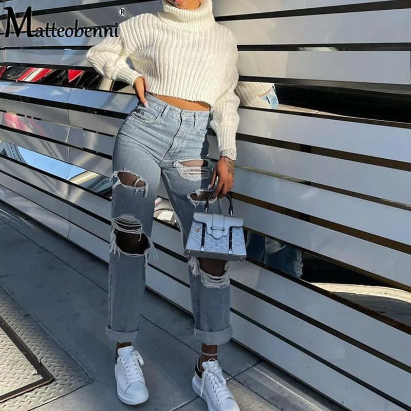 Sexy Knee Big Hole Ripped Distressed Jeans For Women High Waist Boyfriend Jeans Destroyed Denim Jeans Woman Broken Denim Pants
Sexy Knee Big Hole Ripped Distressed Jeans For Women High Waist Boyfriend Jeans Destroyed Denim Jeans Woman Broken Denim Pants