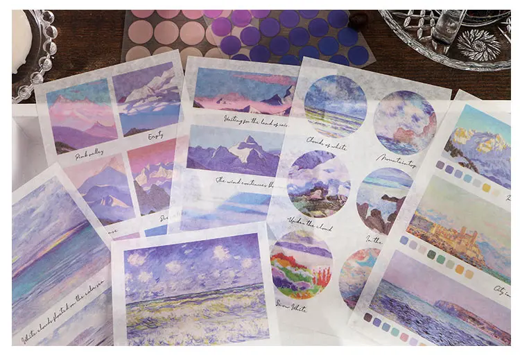8 Sheets Impressionist Landscape Sticky Stickers DIY Decoracion Paper Scrapbooking School Stationery Supplies Sticker Flakes
8 Sheets Impressionist Landscape Sticky Stickers DIY Decoracion Paper Scrapbooking School Stationery Supplies Sticker Flakes