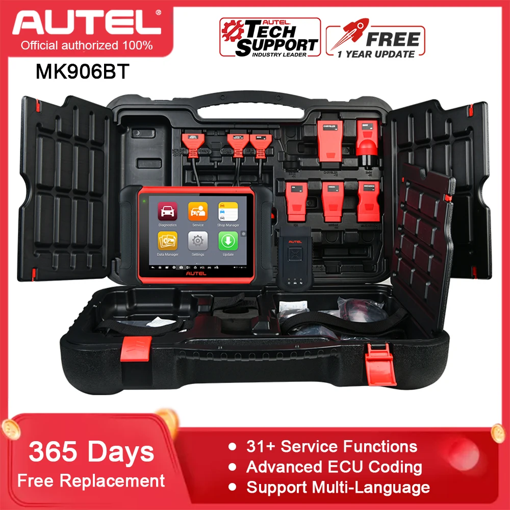 

Autel MaxiCOM MK906BT OBD2 сканер, расширенный диагностический инструмент с 31 + функциями сброса, кодирование ЭБУ, автомобильные беспроводные сканеры