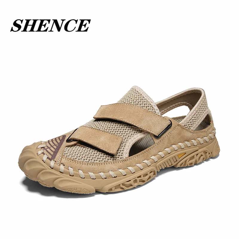 SHENCE Summer Men's Sandals Breathable Soft Sneakers Non-slip Rubber Beach Shoes Wear-resistant Slippers Classic Man Roman Shoes
SHENCE Summer Men's Sandals Breathable Soft Sneakers Non-slip Rubber Beach Shoes Wear-resistant Slippers Classic Man Roman Shoes