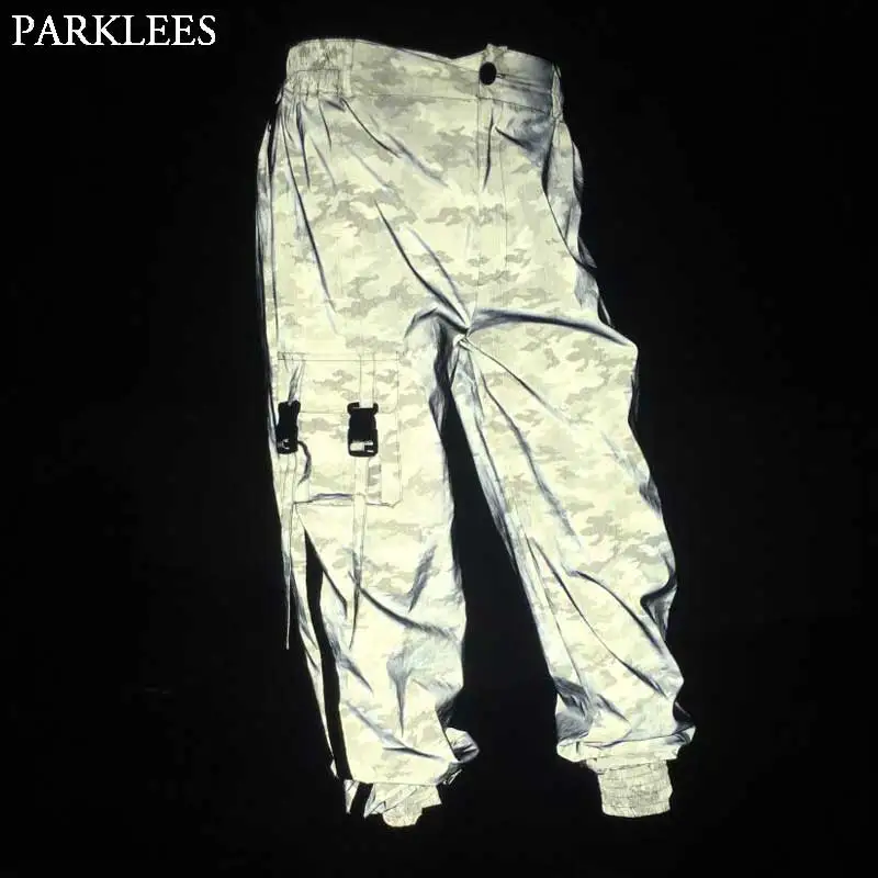 Camouflage Reflective Cargo Pants Men 2020 New High Visibility Fluorescent Trousers Mens Harajuku Harem Sporting Jogger Pants
Camouflage Reflective Cargo Pants Men 2020 New High Visibility Fluorescent Trousers Mens Harajuku Harem Sporting Jogger Pants
