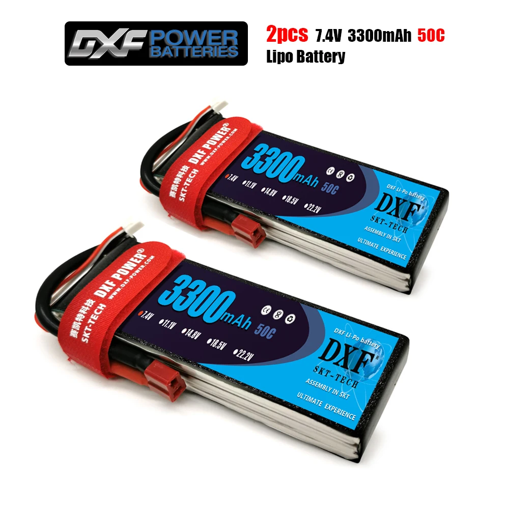 Литий-полимерный аккумулятор DXF 3300 мА · ч, 7,4 В, 50C-100C, 2S, XT60/DEANS/XT90/EC5, для Акку, дрона, FPV, грузовика, радиоуправляемого вертолета
Литий-полимерный аккумулятор DXF 3300 мА · ч, 7,4 В, 50C-100C, 2S, XT60/DEANS/XT90/EC5, для Акку, дрона, FPV, грузовика, радиоуправляемого вертолета