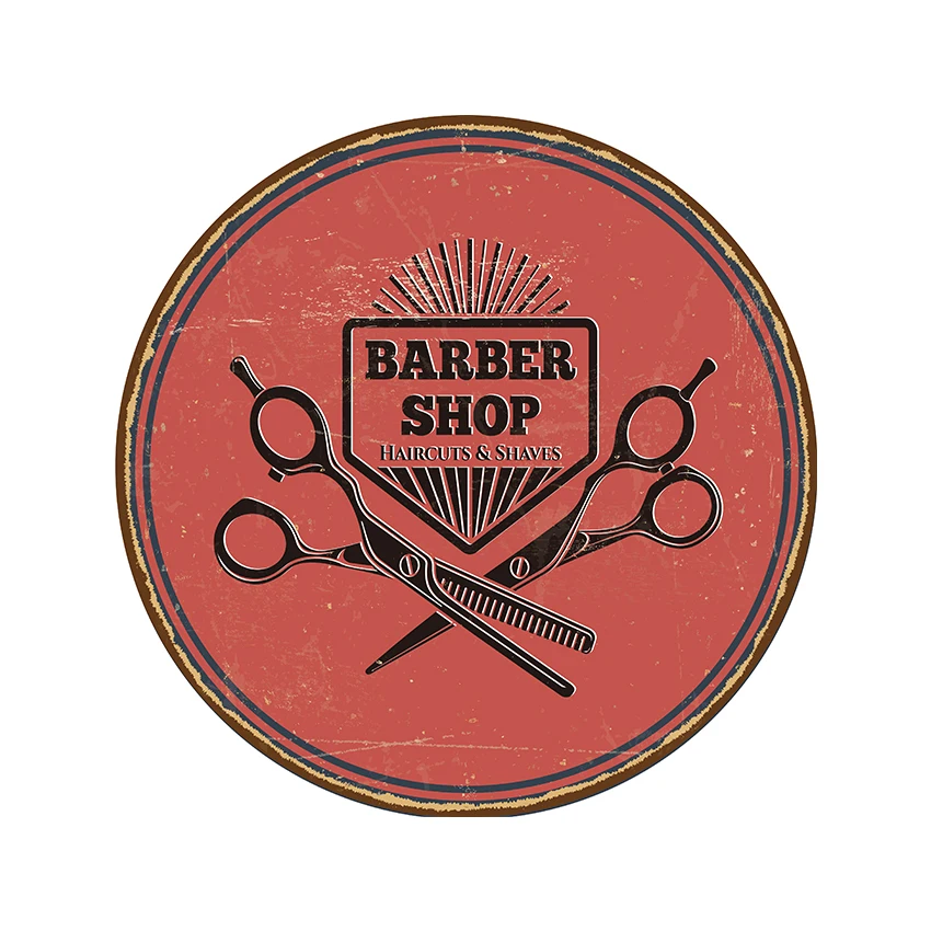 Vintage BARBER SHOP Metal Poster Cafe Bar Pub Tin Sign Plaque Retro Haircut and Shave Beard Iron Plates Printing Home Decor
Vintage BARBER SHOP Metal Poster Cafe Bar Pub Tin Sign Plaque Retro Haircut and Shave Beard Iron Plates Printing Home Decor