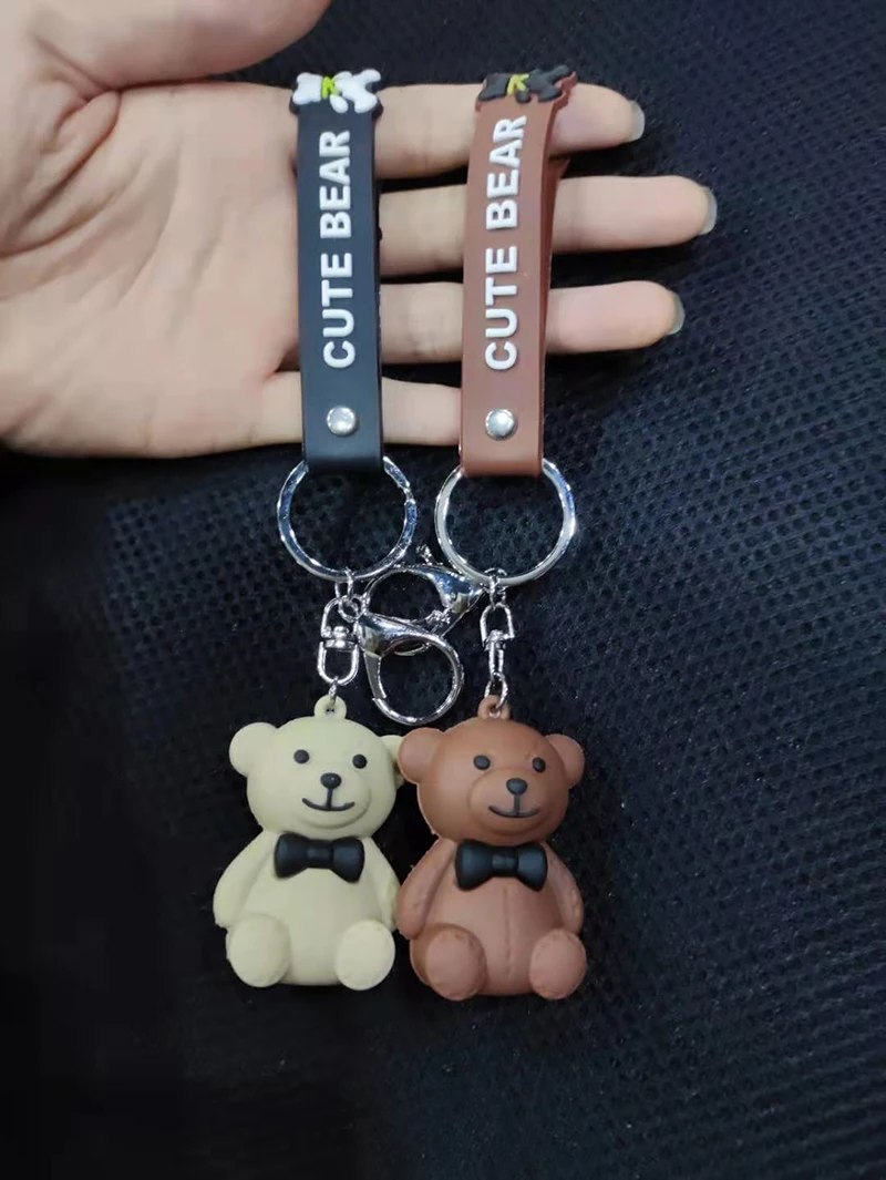 Fashion Creative Cute Bow Tie Bear Keychain Women Key chain Accessories Schoolbag Bag Pendant Cartoon Small Pendant Wholesale
Fashion Creative Cute Bow Tie Bear Keychain Women Key chain Accessories Schoolbag Bag Pendant Cartoon Small Pendant Wholesale