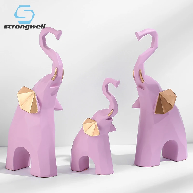 Strongwell Animal Figurines Multicolor Geometric Three Elephant Ornaments Sculpture & Statue Home Decoration Artware Gifts
Strongwell Animal Figurines Multicolor Geometric Three Elephant Ornaments Sculpture & Statue Home Decoration Artware Gifts