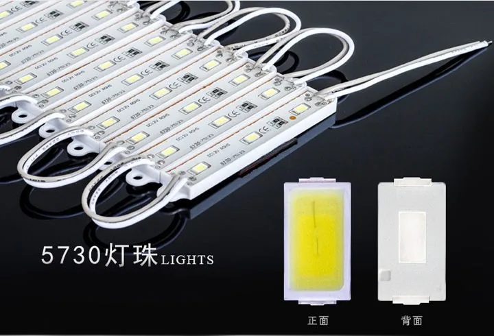 100PCS 5630 3 LED Module lighting for sign DC12V Waterproof superbright smd led modules Cool white / Warm white/Blue/Red color
100PCS 5630 3 LED Module lighting for sign DC12V Waterproof superbright smd led modules Cool white / Warm white/Blue/Red color