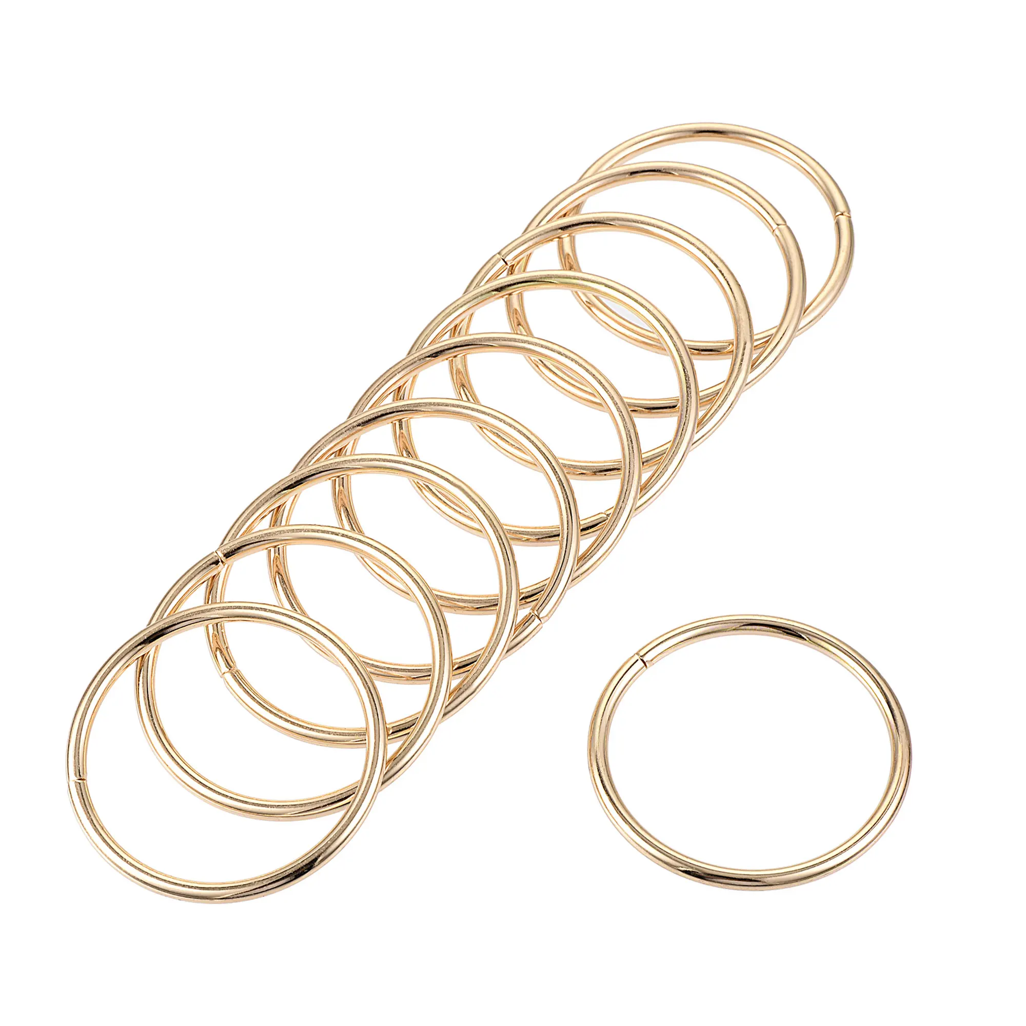Uxcell 1.57"(40mm) O Rings Metal for Straps Bags Belts DIY Crafts Gold Tone 10pcs
Uxcell 1.57"(40mm) O Rings Metal for Straps Bags Belts DIY Crafts Gold Tone 10pcs