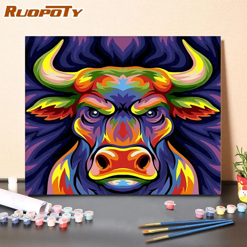 RUOPOTY DIY 40*50cm Colorful Caw Painting By Numbers Animals HandPainted on Canvas Home Decor Unique Gift
RUOPOTY DIY 40*50cm Colorful Caw Painting By Numbers Animals HandPainted on Canvas Home Decor Unique Gift
