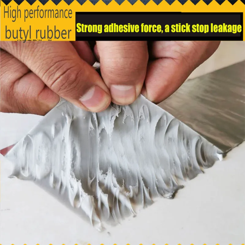 Aluminum Foil Butyl Rubber Tape Self Adhesive High temperature resistance Waterproof for Roof Pipe Repair Stop Leak Sticker
Aluminum Foil Butyl Rubber Tape Self Adhesive High temperature resistance Waterproof for Roof Pipe Repair Stop Leak Sticker
