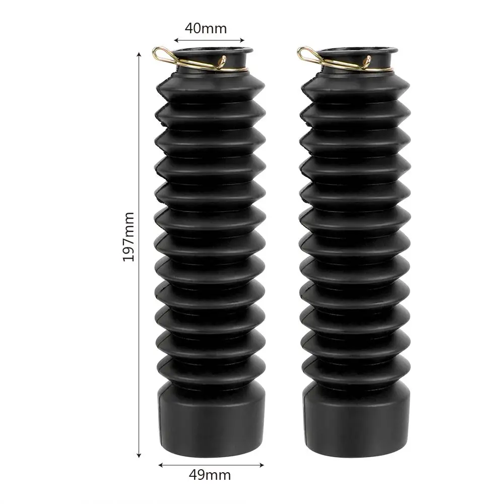 2Pcs Universal Motorcycle Front Fork Shock Absorber Dust Cover Dust Proof Sleeve Protector Damping Gaiters Gators Boots Rubber
2Pcs Universal Motorcycle Front Fork Shock Absorber Dust Cover Dust Proof Sleeve Protector Damping Gaiters Gators Boots Rubber