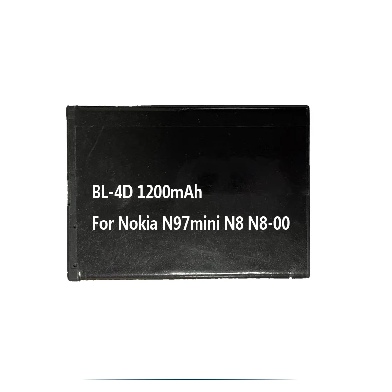 1200mAh BL-4D BL4D Battery For Nokia N97mini N8 N8-00 E5 E5-00 E7 E7-00 T7 T7-00 702T N5 808 Cell Phone Batterie Accumulator 
1200mAh BL-4D BL4D Battery For Nokia N97mini N8 N8-00 E5 E5-00 E7 E7-00 T7 T7-00 702T N5 808 Cell Phone Batterie Accumulator