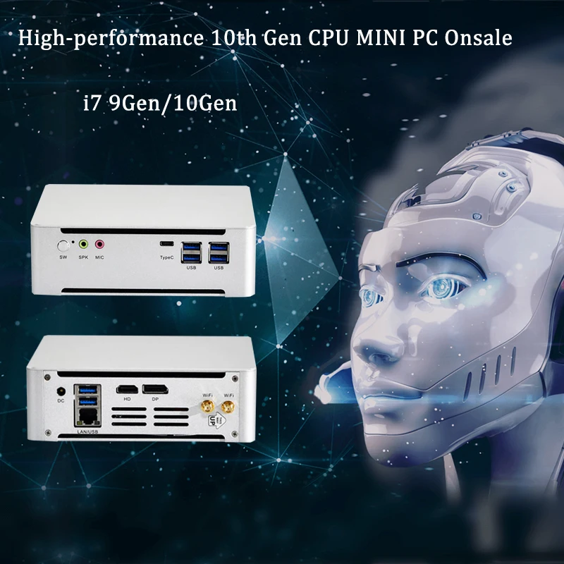 Новейший мини-ПК 10-го поколения с версией Intel UHD630 win10 8 ядер 16 потоков 2 4 ГГц Bluetooth NUC