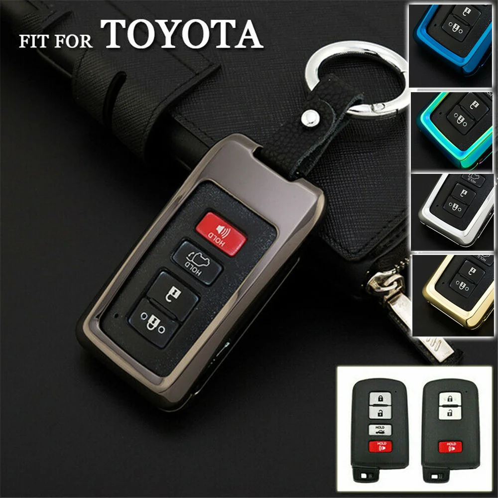 Zinc Alloy Smart Remote Car Key Fob Case Cover Shell Holder Protector For Toyota Land Cruiser Prius C RAV4 Accessories
Zinc Alloy Smart Remote Car Key Fob Case Cover Shell Holder Protector For Toyota Land Cruiser Prius C RAV4 Accessories