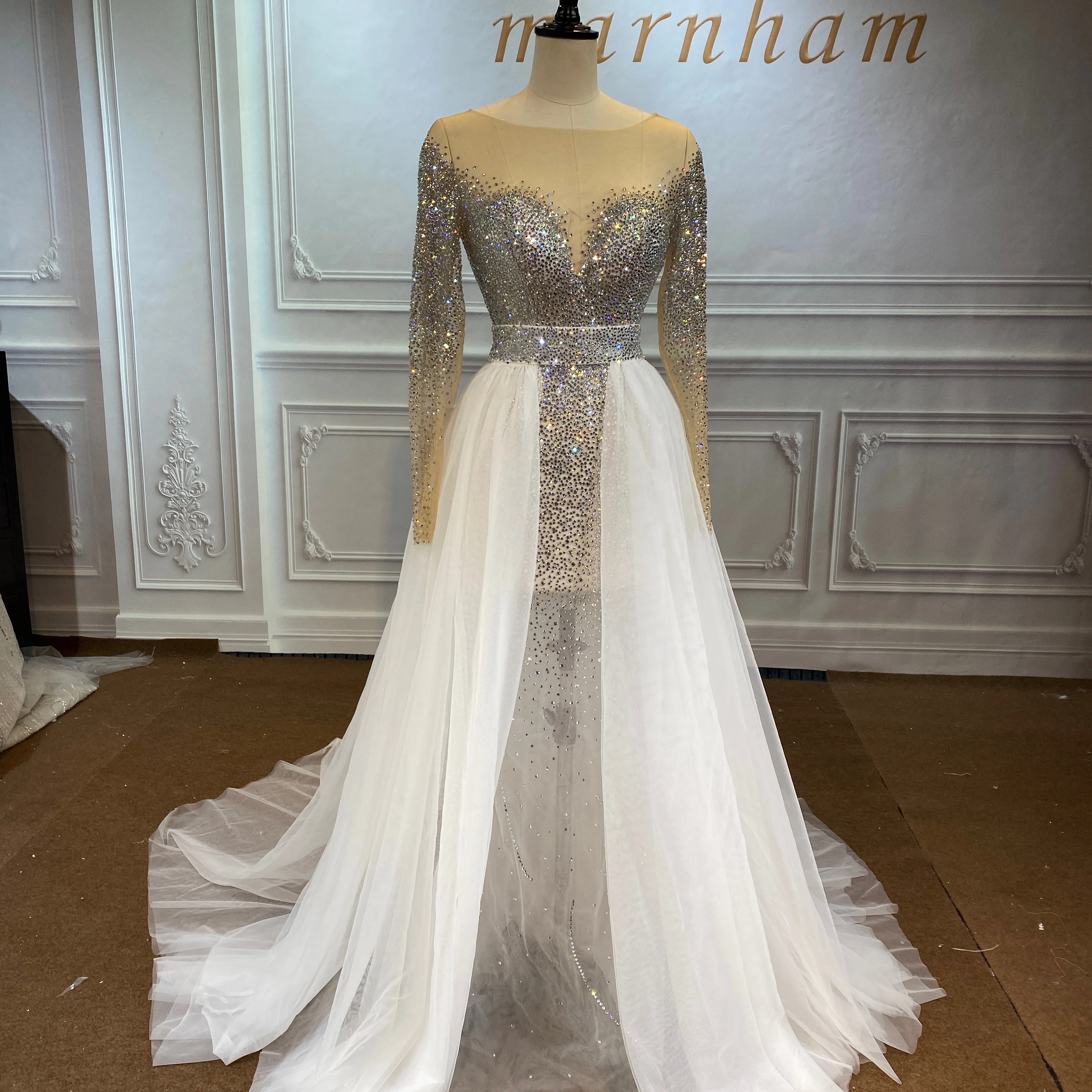 Marnham 2021 New Sexy Mermaid Wedding Dresses Woman Bridal Dress Wedding Gown Bridal Dress V-Neck Lace Full Sleeve Tulle Novia
Marnham 2021 New Sexy Mermaid Wedding Dresses Woman Bridal Dress Wedding Gown Bridal Dress V-Neck Lace Full Sleeve Tulle Novia