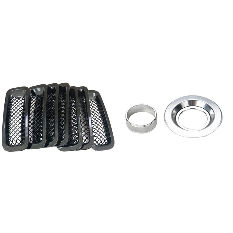 2 Set Car Accessories: 1 Set Front Grill Cover Mesh Insert Kit & 1 Set Side Mirror Adjuster Control Switch Red Cover
2 Set Car Accessories: 1 Set Front Grill Cover Mesh Insert Kit & 1 Set Side Mirror Adjuster Control Switch Red Cover