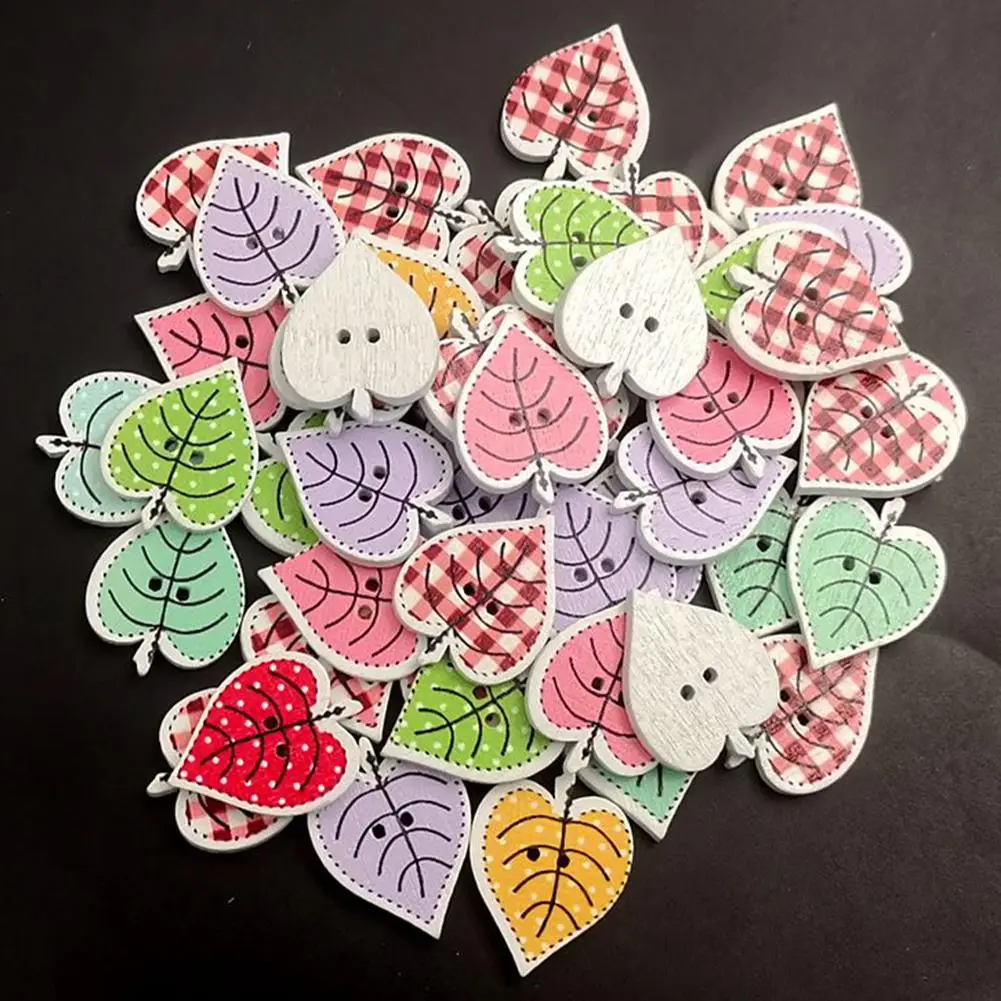 HOT SALES!!!50Pcs Colorful Leaf Shape Wooden Buttons DIY Clothes Sewing Scrapbooking Decor
HOT SALES!!!50Pcs Colorful Leaf Shape Wooden Buttons DIY Clothes Sewing Scrapbooking Decor