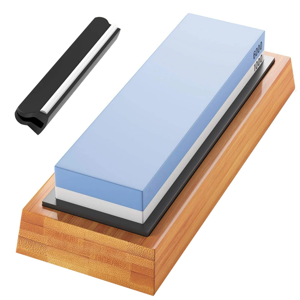 Sharpening Stone Kit 2 Side Grit 1000/6000 White Corundum Waterstone Kitchen Sharpener With Base Professional Whetstone Kit
Sharpening Stone Kit 2 Side Grit 1000/6000 White Corundum Waterstone Kitchen Sharpener With Base Professional Whetstone Kit