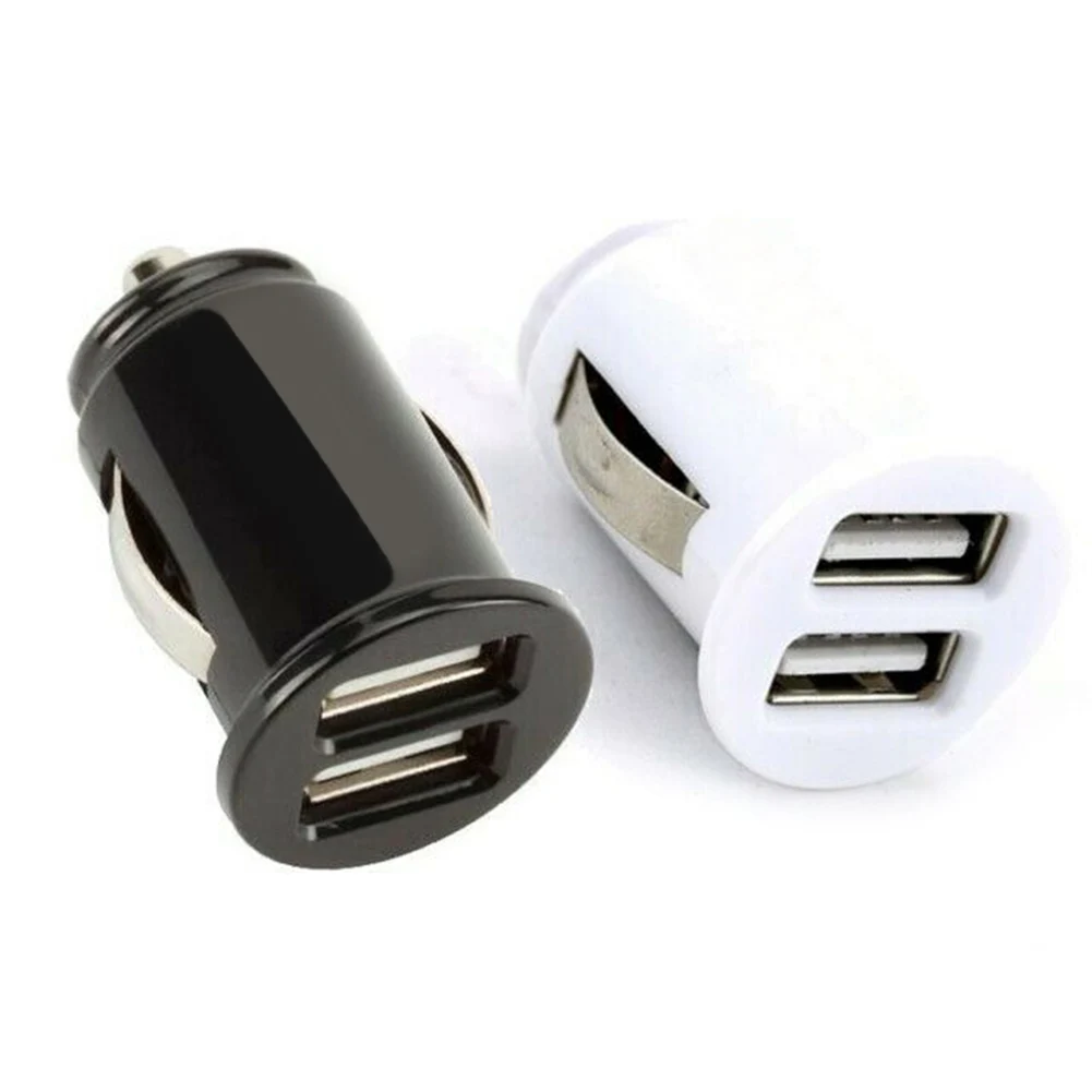 

Mini Car Charger 2.4/3.2A Dual USB Charger Fast Charging Power Adapter for Mobile Phone Tablet Auto Goods Battery Charging Units