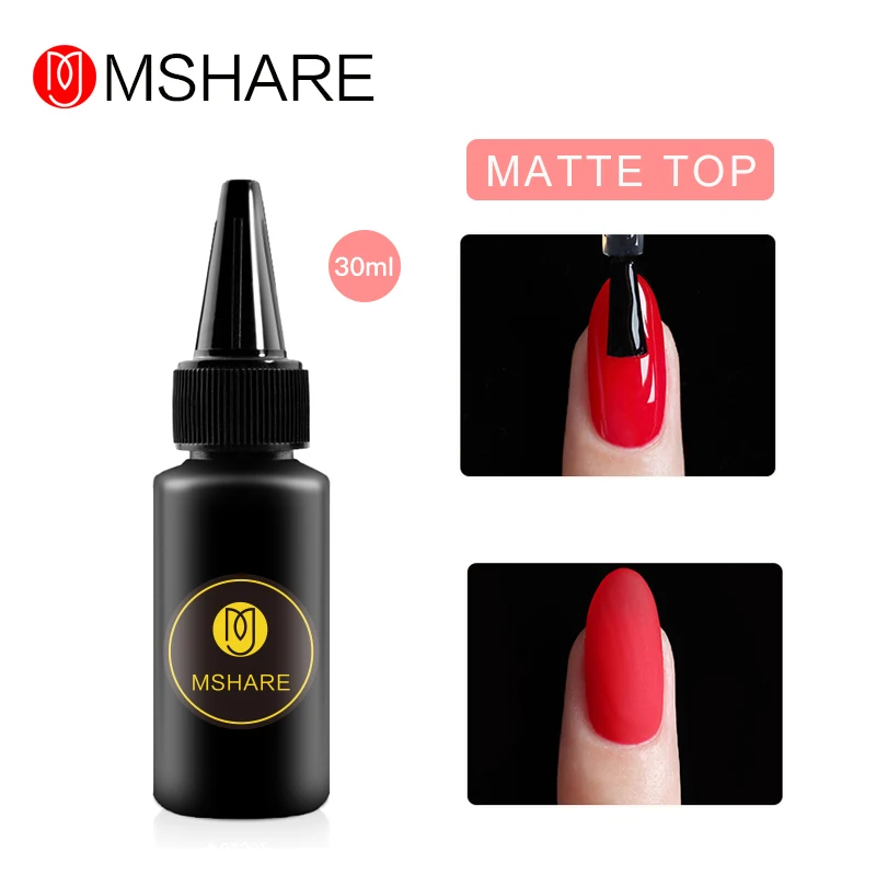 MSHARE Matte Top Coat Gel No Wipe Top Coat Nail Polish UV LED Gel Varnish Without Sticky Layer
MSHARE Matte Top Coat Gel No Wipe Top Coat Nail Polish UV LED Gel Varnish Without Sticky Layer