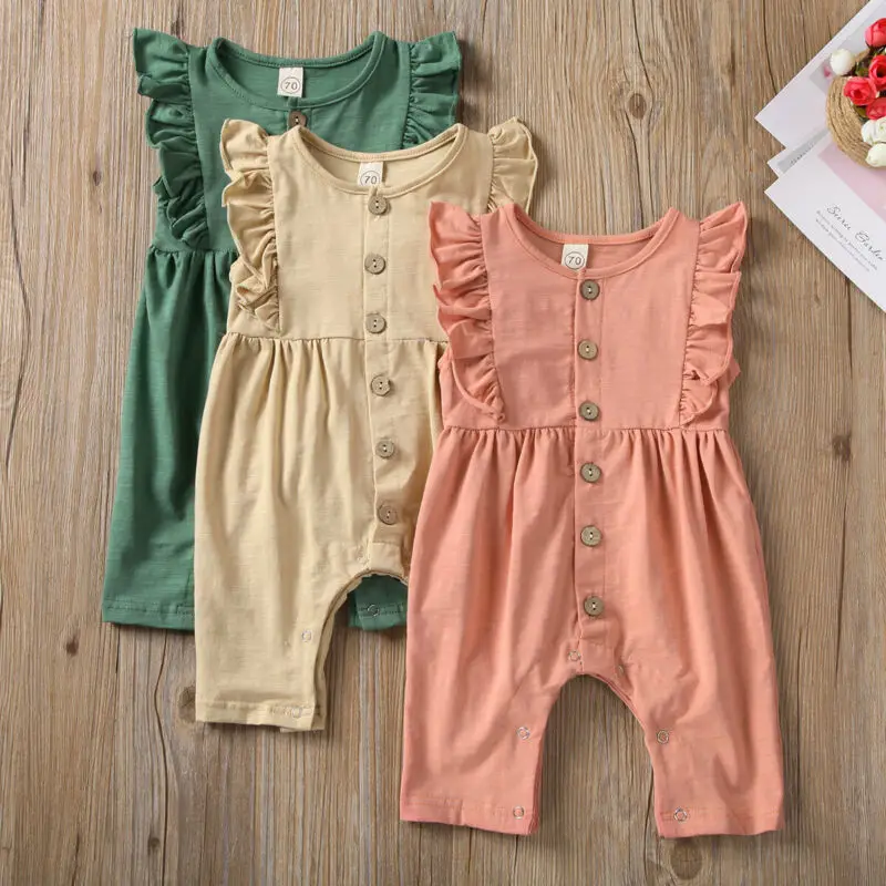 Lovely Newborn Infant Baby Girl Clothes Ruffle Romper Jumpsuit Solid Outfit 0-18M
Lovely Newborn Infant Baby Girl Clothes Ruffle Romper Jumpsuit Solid Outfit 0-18M