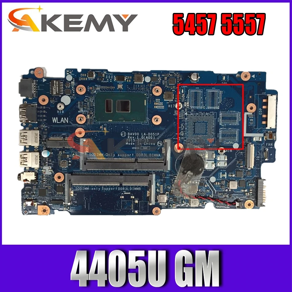 Akemy BAV00 LA-D051P Pentium4405U процессора для Dell Inspiron 5457 5557 Материнская плата ноутбука CN-032D60 32D60 материнская плата 100% тестирование
Akemy BAV00 LA-D051P Pentium4405U процессора для Dell Inspiron 5457 5557 Материнская плата ноутбука CN-032D60 32D60 материнская плата 100% тестирование
