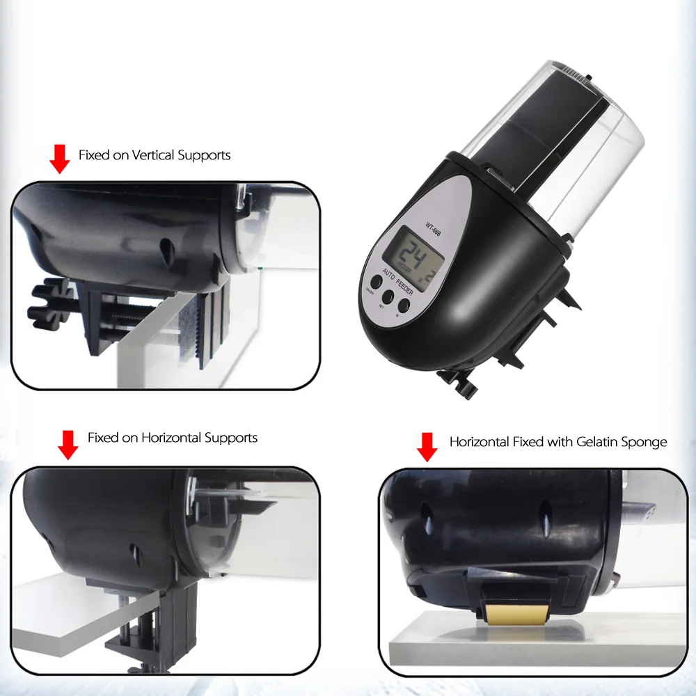 New LCD Display Electric Fish tank Aquarium Fish Food Feeder AutomaticTank Timer Automatic Fish Feeder Pet Feeding Dispenser
New LCD Display Electric Fish tank Aquarium Fish Food Feeder AutomaticTank Timer Automatic Fish Feeder Pet Feeding Dispenser