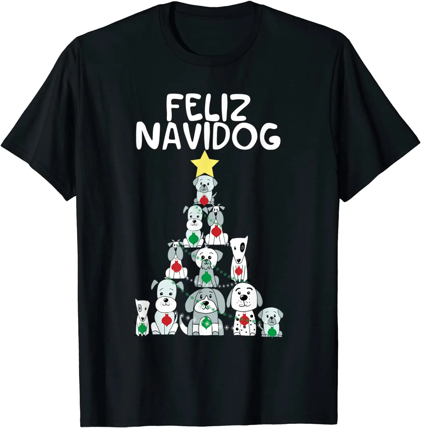 Navidog Christmas Dog T-Shirt, Funny Cute Xmas Tree
Navidog Christmas Dog T-Shirt, Funny Cute Xmas Tree