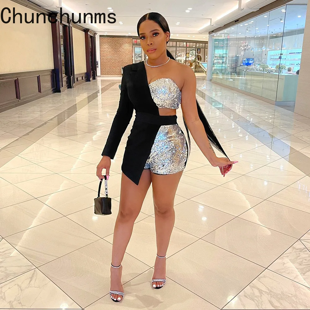 2021 Autumn Sequin Patchwork Sexy Playsuits Hollow Out Bodycon Rompers Club Night Party Outfits for Women Jumpsuits Sparkling
2021 Autumn Sequin Patchwork Sexy Playsuits Hollow Out Bodycon Rompers Club Night Party Outfits for Women Jumpsuits Sparkling
