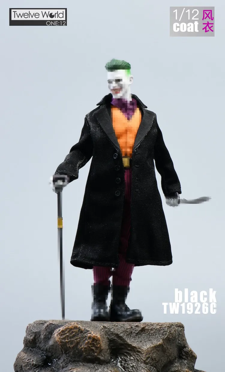 TWTOYS 1/12 TW1926 A/B/C Male Joker Windbreaker Coat Clothes Fit 6'' Action Figure Body
TWTOYS 1/12 TW1926 A/B/C Male Joker Windbreaker Coat Clothes Fit 6'' Action Figure Body