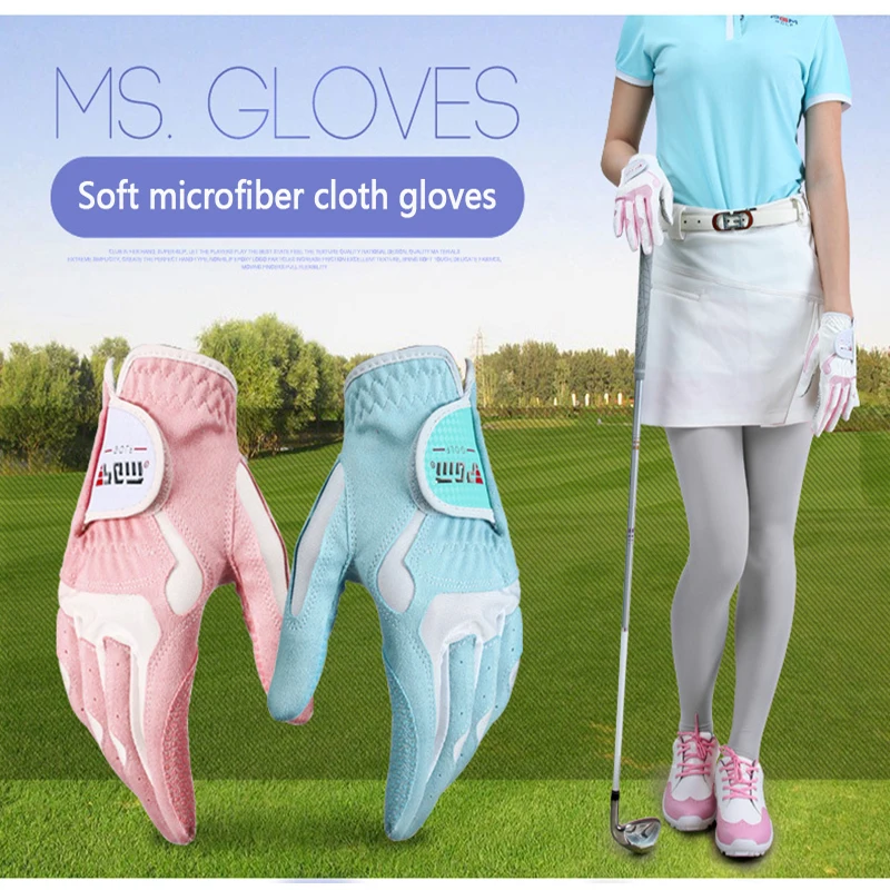 1 Pcs Women's Golf Gloves Microfiber Cloth Gloves With Non-slip Particles Soft Comfortable and Breathable Golf Training Gloves
1 Pcs Women's Golf Gloves Microfiber Cloth Gloves With Non-slip Particles Soft Comfortable and Breathable Golf Training Gloves