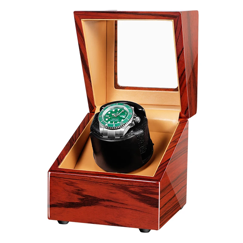Ebony Wood Automatic Watch Winder Box Accessories Display Mechanical Rotating Leather For Automatic Watches AC adapter
Ebony Wood Automatic Watch Winder Box Accessories Display Mechanical Rotating Leather For Automatic Watches AC adapter