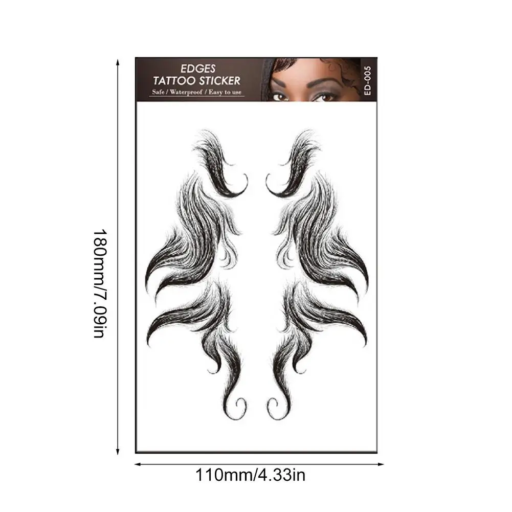 7 PCS Hair Edges Tattoo Sticker Baby Hair Pony Tail Styles Temporary Waterproof Tattoo Sticker Sleek Edges Bangs Tattoo Sticker
7 PCS Hair Edges Tattoo Sticker Baby Hair Pony Tail Styles Temporary Waterproof Tattoo Sticker Sleek Edges Bangs Tattoo Sticker