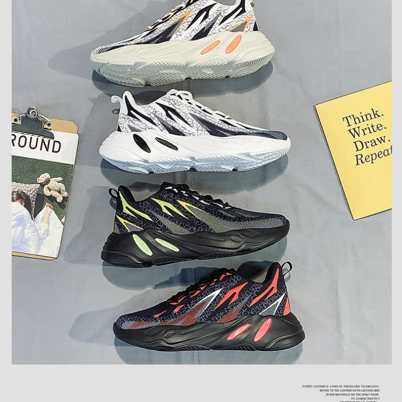 High Quality Men's Four Seasons Trend All-match 3M Reflective Old Shoes Breathable Mesh Outdoor Jogging Shoes Street Sneakers
High Quality Men's Four Seasons Trend All-match 3M Reflective Old Shoes Breathable Mesh Outdoor Jogging Shoes Street Sneakers