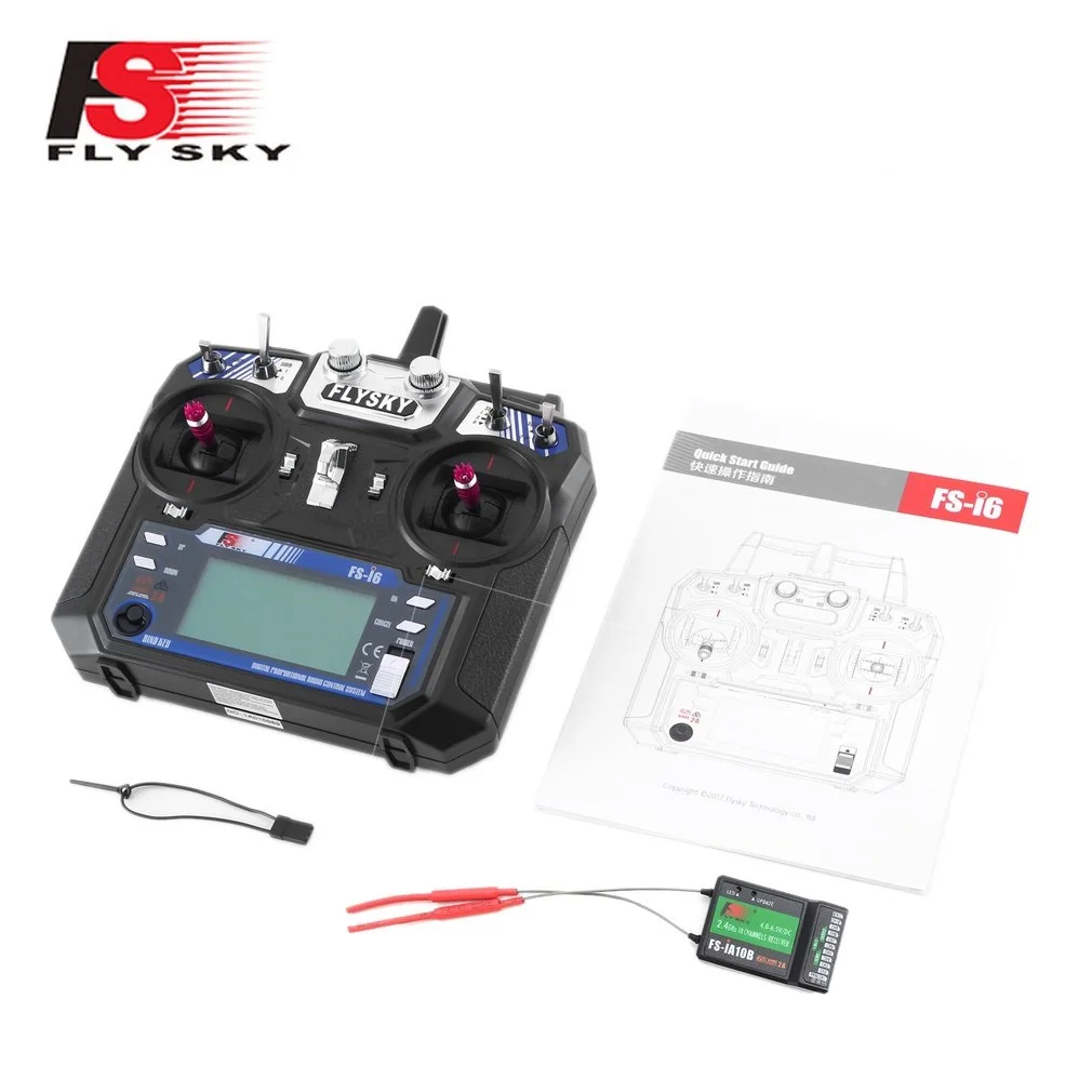 FLYSKY FS-i6 I6 2.4G 6CH AFHDS 2A Rdio Transmitter IA6 IA6B IA10B Receiver for RC Airplane Helicopter FPV Racing Drone
FLYSKY FS-i6 I6 2.4G 6CH AFHDS 2A Rdio Transmitter IA6 IA6B IA10B Receiver for RC Airplane Helicopter FPV Racing Drone