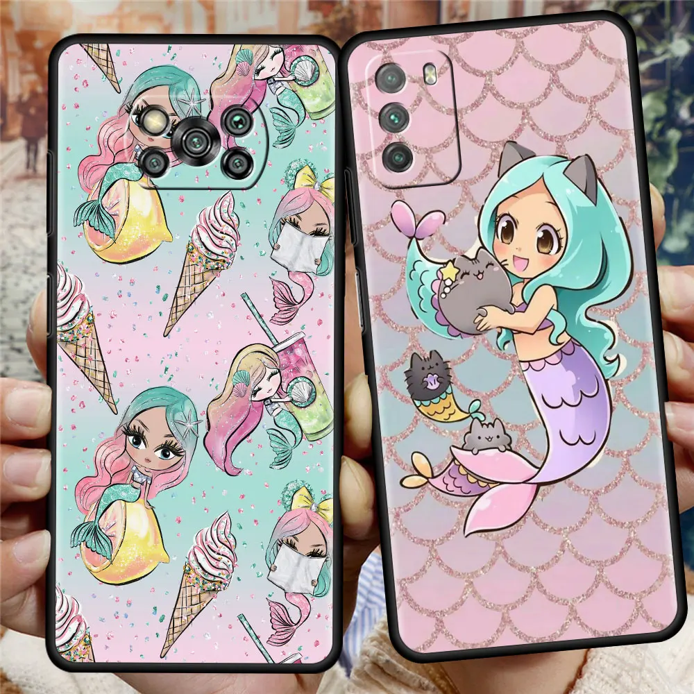Soft Coque for Xiaomi Poco X3 NFC M3 F1 F3 GT Redmi K40 Pro Phone Case For Mi 11 Lite 11T Mobile Cover Cute Mermaid
Soft Coque for Xiaomi Poco X3 NFC M3 F1 F3 GT Redmi K40 Pro Phone Case For Mi 11 Lite 11T Mobile Cover Cute Mermaid