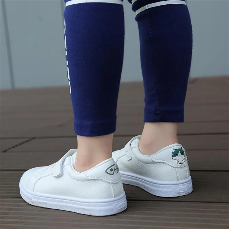 Autumn Girl Student Pupil Single Shoe Ventilation Skate Children Shoes White Girl Sneakers Cute Cat Embroidery Kids Casual Shoes
Autumn Girl Student Pupil Single Shoe Ventilation Skate Children Shoes White Girl Sneakers Cute Cat Embroidery Kids Casual Shoes