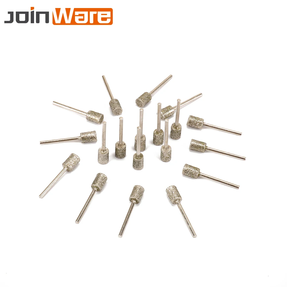 20Pcs 48Grit 3*6MM Diamond Cylindrical Grinding Head Diameter 6mm 3mm Shank Abrasive Jewlery Metal Tool For Carving Rotary Tool
20Pcs 48Grit 3*6MM Diamond Cylindrical Grinding Head Diameter 6mm 3mm Shank Abrasive Jewlery Metal Tool For Carving Rotary Tool