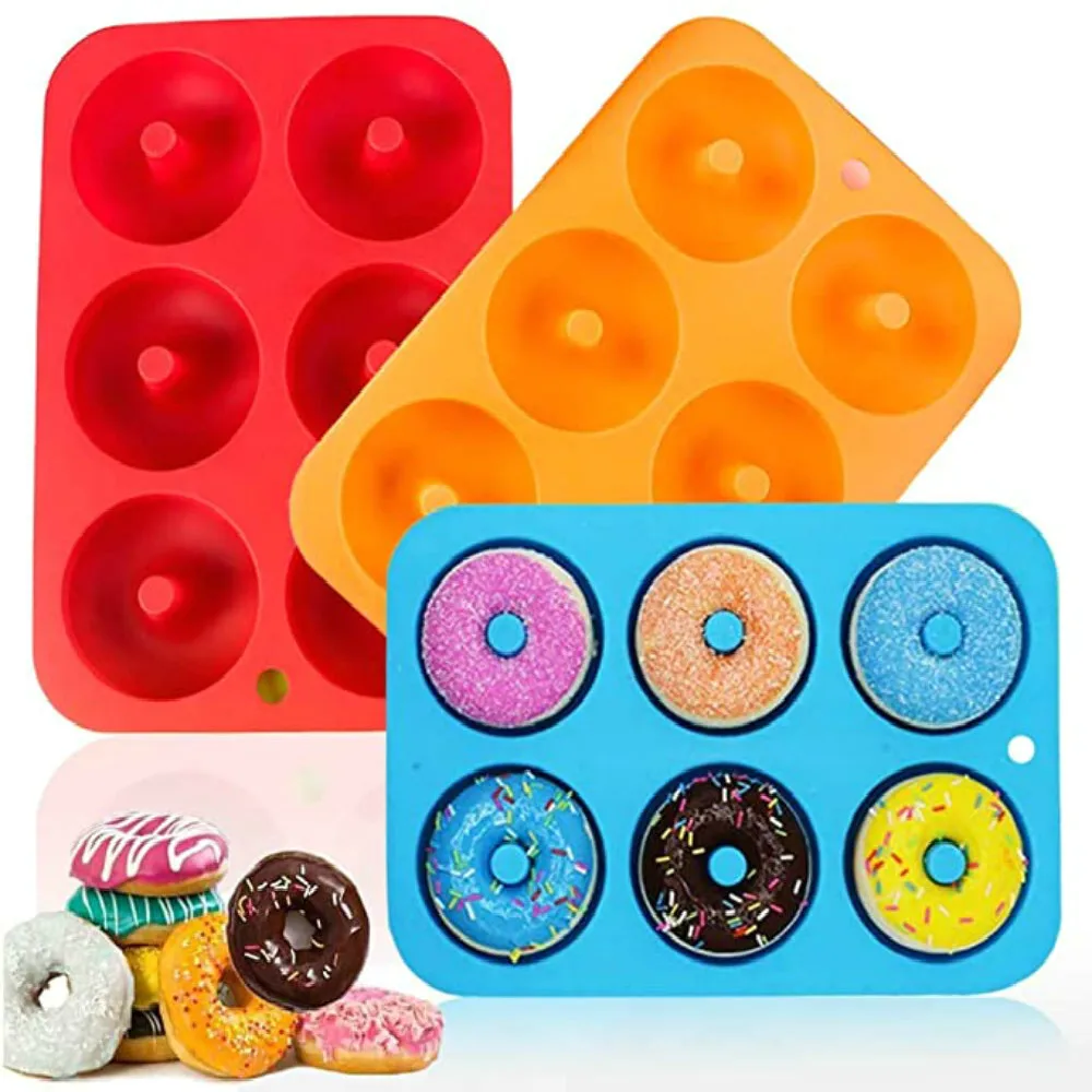 Donut Mould Six Lattice Multicolor Silicone Non-Stick Heat-resistant Reusable Folded Donut Baking Tool Baking Accessories
Donut Mould Six Lattice Multicolor Silicone Non-Stick Heat-resistant Reusable Folded Donut Baking Tool Baking Accessories